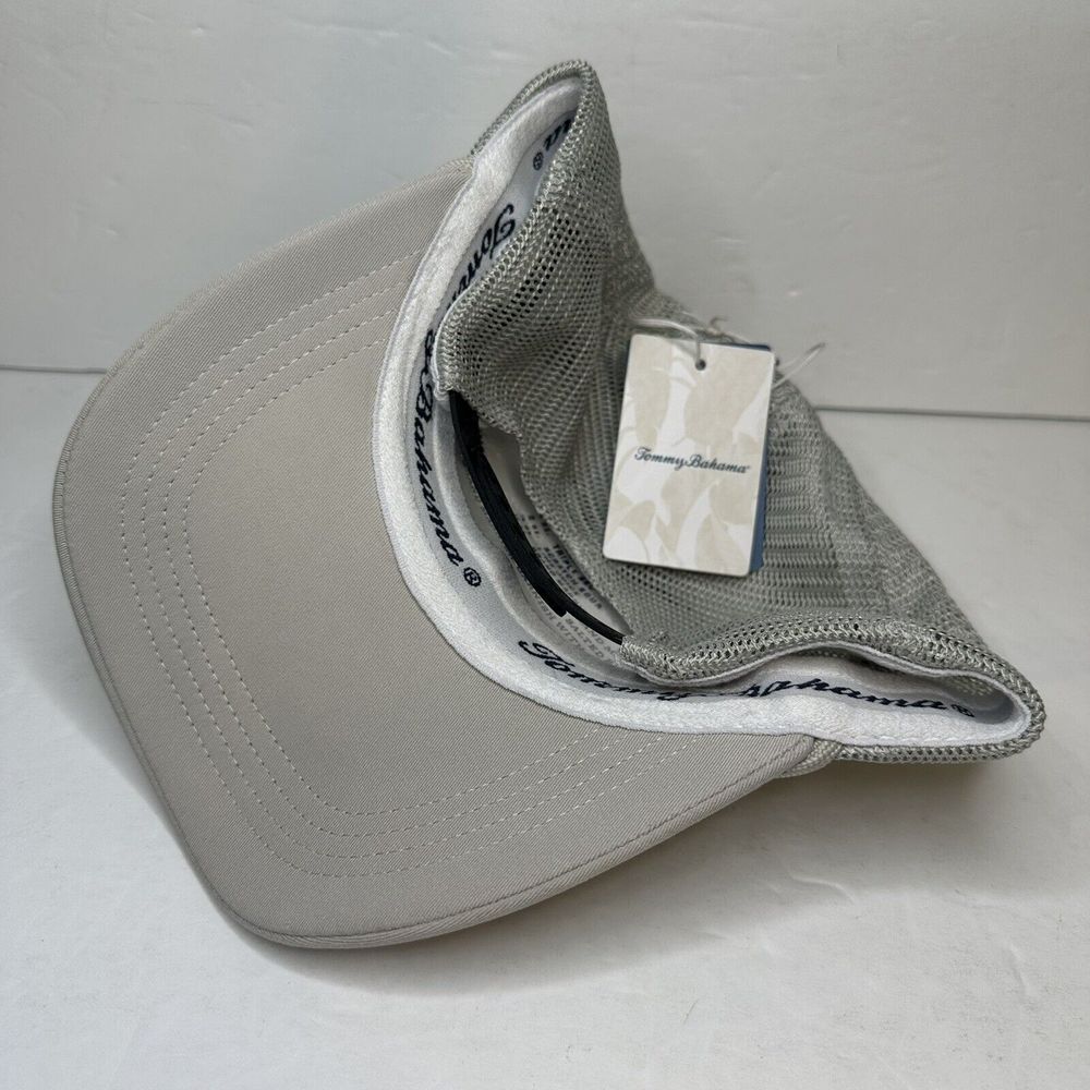 Tommy Bahama Baseball Cap Trucker Hat Marlin Snap Back Adjustable Gray Fishing - Picture 3 of 4